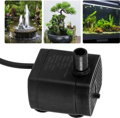 Obrázok produktu pre 5 V hydroponická vnútorná miniatúrna fontána, vodné čerpadlo do krajinárskeho jazierka, kábel pre rybníky a akváriá
