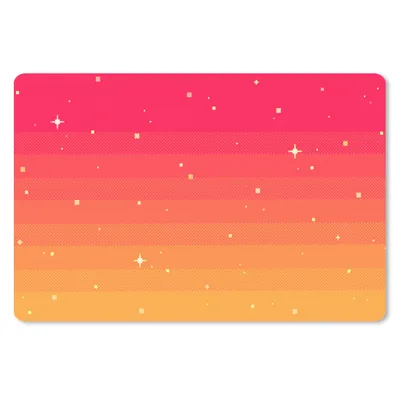 Produktbild von MuchoWow® Gaming Mauspad Mousepad Spiele - Pixel Art - Sterne 27x18 cm - Mousepads - Maus Mat - Pad - Mausunterlage - Büroartikel - Desk Matten