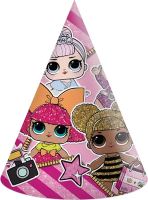 Produktbild von LOL Glitterati Papierhüte 6 Stk.