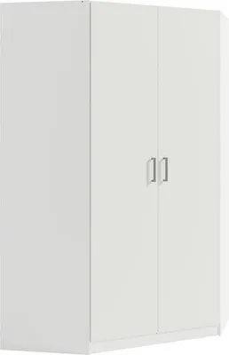 Obrázek produktu pro Rohová šatní skříň 117 cm CERETE 6 - bílá