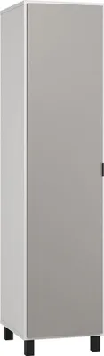 Produktbild von 47 cm breiter Kleiderschrank mit 1 Tür | Farbe: Weiß