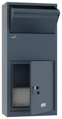 Produktbild von Profirst Paketbriefkasten/Paketbox DropGuard Zylinderschloss Anthrazit