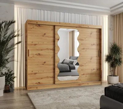 Obrázok produktu pre Šatníková skriňa 250 cm ROZANA - dub artisan