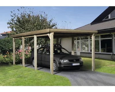 Produktbild von Einzelcarport weka Optima 322x612 cm kesseldruckimprägniert