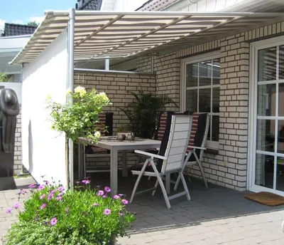 Produktbild von Leco Vlexy Rollo Terrassenüberdachung 3x4 m Markise Sonnenschutz gelb