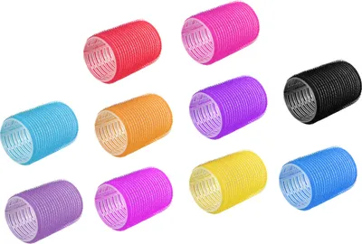 Produktbild von 10 Stück Lockenwickler, selbstklebend, federnd, hitzefrei, Lockenwickler, DIY-Styling-Tool, zufällige Farbe, selbsthaftender Lockenwickler, Friseursalon-Zubehör