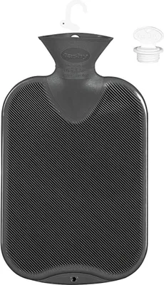 Produktbild von fashy 6440 21 Wärmflasche, geruchsneutral, 2 l, Halblamelle, anthrazit