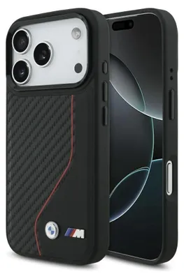 Immagine prodotto di Custodia Bmw M Carbon Line & Logo Magsafe Na Iphone 17 Pro - Czerwone