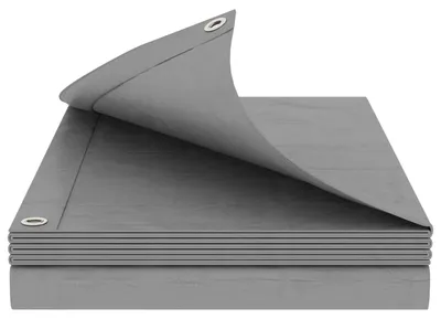 Produktbild von vidaXL Plane mit Ösen Hellgrau 4 x 6 m 260 gsm PE