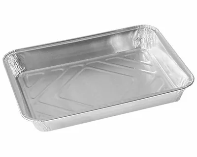 Produktbild von 100x Alu-Menüschalen Aluschalen ungeteilt  930 ml 227 x 177 x 30 mm