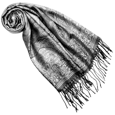 Imagen del producto de Solidchoice - Pañuelo de diseño Pashmina, tejido con estampado Paisley, 70 x 180 cm