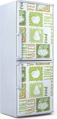 Produktbild von Kühlschrankdekoration  60x180 cm  Aufkleber auf dem Kühlschrank - Obst und Gemüse