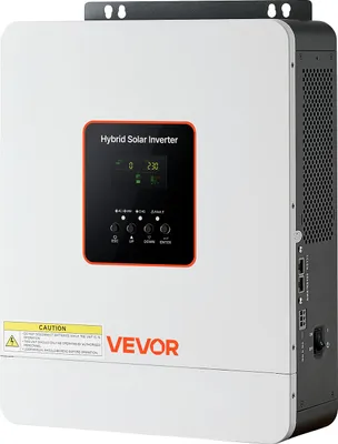Produktbild von VEVOR 3000W Hybrid-Wechselrichter, 24V DC auf 230V AC, mit integriertem 80A MPPT-Solarladeregler, kompatibel mit Blei-Säure-& Lithiumbatterien, für Zuhause, RV & netzunabhängige Systeme