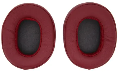 Obrázek produktu pro Náhradní náušníky z proteinové kůže pro Skullcandy Crusher 3.0 Wireless Hesh3 (náhradní díly pro náušníky) – vínově červené