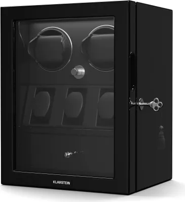 Produktbild von Klarstein ChronoVault Uhrenbeweger für 5 Uhren – Automatik-Uhrenbeweger mit Leisem Japanischem Motor, , 4 Rotationsmodi & 3 Richtungen, LED-Beleuchtung & Schmuckschublade