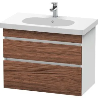 Produktbild von Duravit Duravit Waschtischunterbau DURASTYLE 453x800x610mm nussbaum dunkel/we ma