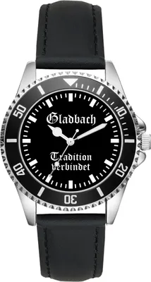 Produktbild von KIESENBERG Herrenuhr Armbanduhr Mönchengladbach Gladbach Geschenk Fan Artikel Zubehör Fanartikel Analog Quartz Uhr L-1955