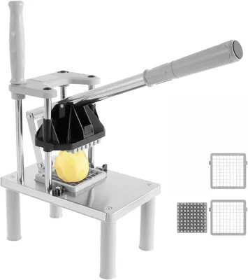 Produktbild von Pommesschneider, Pobuster Edelstahl-Würfelschneider, professioneller Pommes-Frites-Schneider für Tomaten, Paprika, Kartoffeln, Pilze