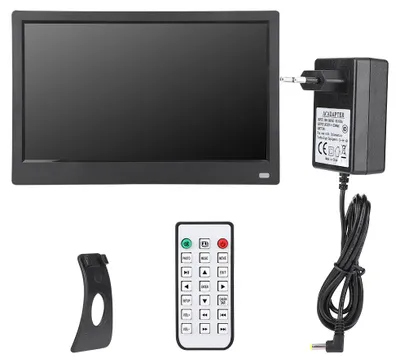 Zdjęcie produktu dla 11,6-calowa ramka na zdjęcia cyfrowe HD z odtwarzaczem wideo i muzyki oraz pilotem zdalnego sterowania, prezent biznesowy na festiwal, wtyczka UE 100–240 V