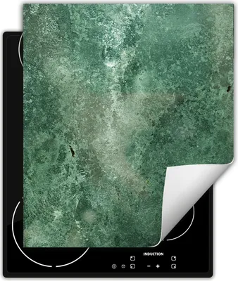 Produktbild von DarHaus Herdabdeckplatte 45x52 cm Anti Rutsch Matte Aufrollbar, grün - schiefer