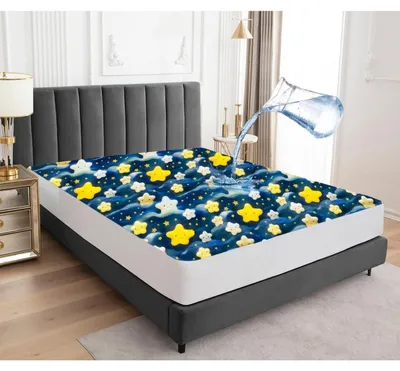 Produktbild von Wasserdichter Matratzenschoner 200x200cm Spannbettlaken atmungsaktiv Nässeschutz