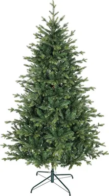 Immagine prodotto di Albero di Natale artificiale con rami realistici, albero di abete artificiale, supporto in metallo, facile da montare, verde,
