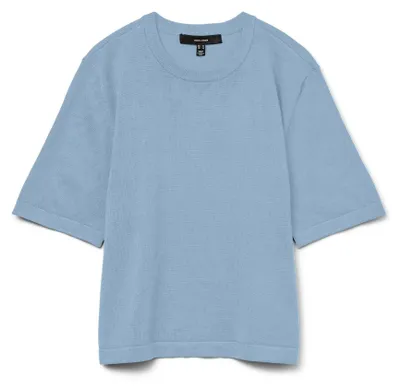 Obrázok produktu pre Vero Moda VMSILJE, Svetrík, Dámsky, Modrá, Veľkosť XS, Okrúhly výstrih