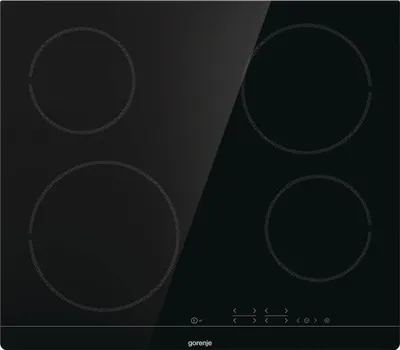 Obrázek produktu pro Gorenje CT41SC, Černá, Vestavěné, 60 cm, Keramický, Sklokeramický, 4 zóna/zón