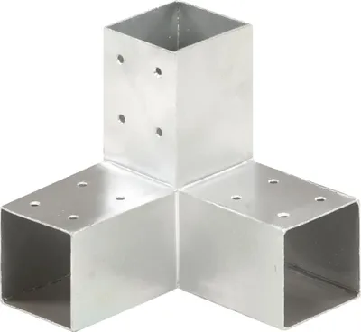 Image de Vidaxl Pale Connection Y-Form 71x71 mm galvanisé Metall