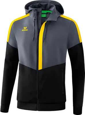 Obrázek produktu pro Erima Squad Tracktop Jacket With Hood Men - Slate Grey / Black / Yellow