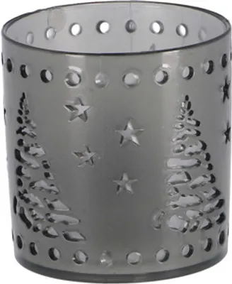 Zdjęcie produktu dla Podstawka na tealight LED 7,5 cm szara | 16 sztuk