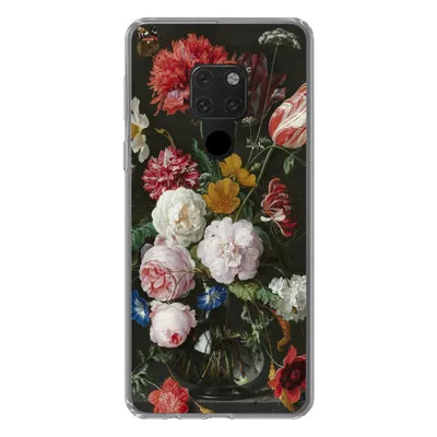 Produktbild von MuchoWow® Handyhülle Schutzhülle Hülle für Huawei P40 Lite Stilleben mit Blumen in einer Glasvase - Gemälde von Jan Davidsz. de Heem Silikon Softcase Handy Hülle - Handy