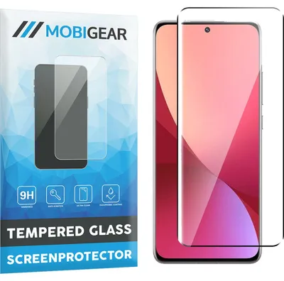 Produktbild von Mobigear Premium Displayschutz für Xiaomi 12, gehärtetes Panzerglas, Displayschutzfolie - Kompatibel mit Hüllen - Schwarz