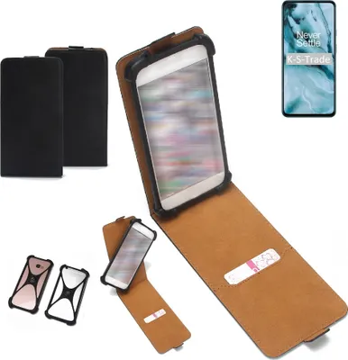 Produktbild von K-S-Trade Handyhülle Schutzhülle kompatibel mit Nokia C3 Hülle Case Cover Flip Style Bumper schwarz 1x