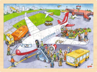 Obrázok produktu pre Puzzle na letisku, 96 dielikov, viacfarebné