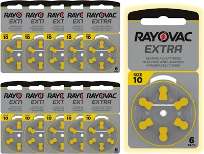 Produktbild von Hörgeräte-Batterien Rayovac 10, 10 Plaketten