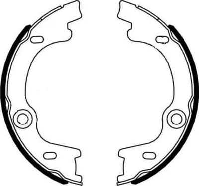 Produktbild von TEXTAR 91076400 Handbremsbeläge für KIA CARENS III (UN) Handbremse 167mm