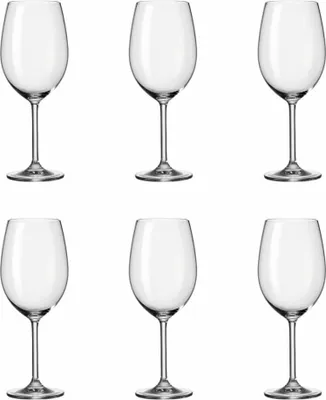 Produktbild von Leonardo Daily Bordeauxglas 6er Set, Rotweinglas, Weinglas, Rotwein Glas, 650 ml, 35240