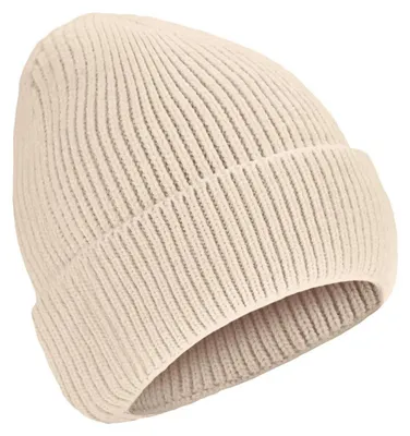 Produktbild von Strickmütze Uni Beanie Mütze für Herbst und Winter Beige
