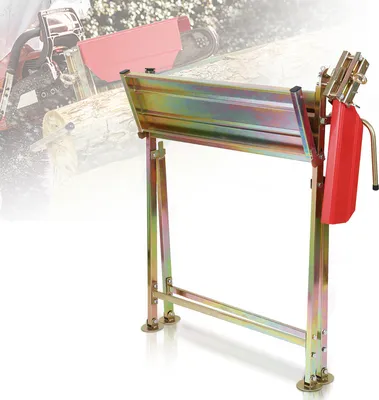 Image de Jiubiaz Tréteau de sciage pour tronçonneuse jusqu'à 150 kg,avec support de tronçonneuse