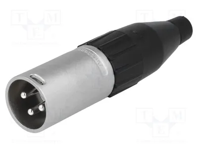 Obrázek produktu pro 1x Konektor 133V AC3MM - samice, pro pájení, s 3 piny, pro přímé kabely