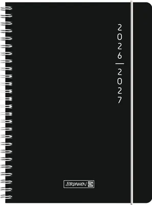 Produktbild von Schülerkalender 2026/2027 "Plain Black" | A5, Kunststoff
