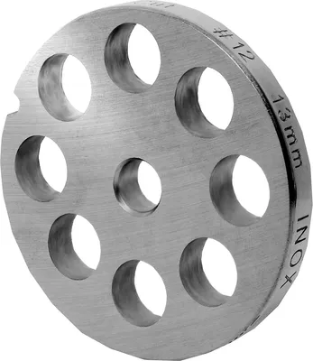 Produktbild von WolfCut INOX Lochscheibe Gr. 10 & 12-13,0 MM Bohrung - für Fleischwolf Reber Typ N.12EL9501 N, Alexanderwerk, Bartscher FW80,12SQO