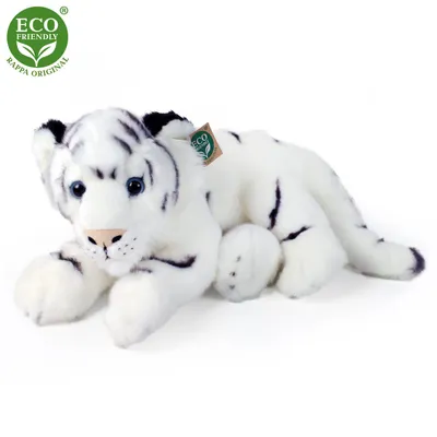 Produktbild von Plsch weier Tiger liegend 36 cm UMWELTFREUNDLICH