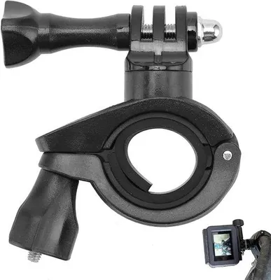 Produktbild von Fietsbevestiging für Actionkameras, 360° drehbarer Motorradlenkerhalter für Actionkameras und Accessoires