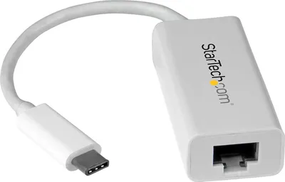 Zdjęcie produktu dla StarTech.com US1GC30W, Przewodowa, USB Type-C, Ethernet, 5000 Mbit/s, Biały