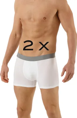 Produktbild von ALBERT KREUZ 2er Pack Herren Retroshorts Micromodal weiß, 10/4XL