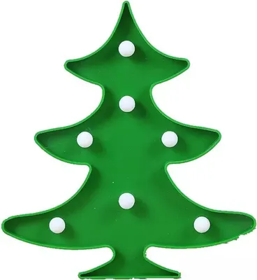 Zdjęcie produktu dla Podświetlany znak LED, zielona choinka stojąca 3D, ok. 23,5 x 22 x 2,8 cm