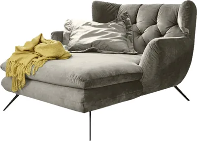 Produktbild von KAWOLA Longseat CHARME Velvet silber