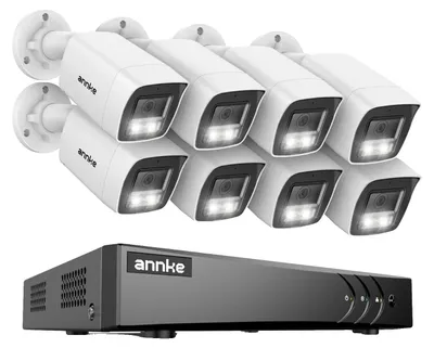 Zdjęcie produktu dla System monitoringu, rozdzielczość 3K, dwukierunkowa komunikacja audio, 8 kamer, brak